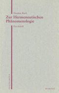 Koch |  Zur Hermeneutischen Phänomenologie | Buch |  Sack Fachmedien