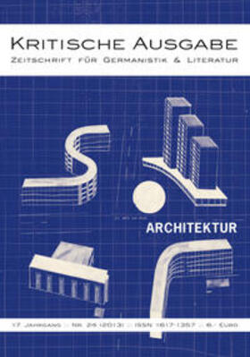  Kritische Ausgabe 24 - Architektur | Buch |  Sack Fachmedien
