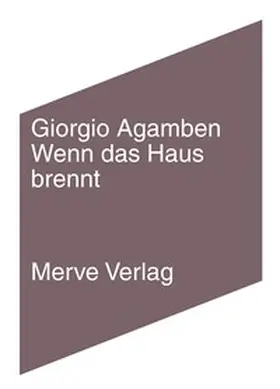 Agamben |  Wenn das Haus brennt | Buch |  Sack Fachmedien