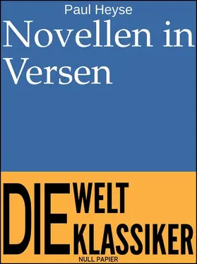Heyse | Novellen in Versen | E-Book | www.sack.de