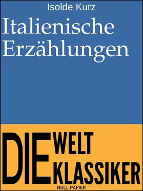 Kurz | Italienische Erzählungen | E-Book | www.sack.de