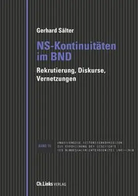 Sälter |  NS-Kontinuitäten im BND | Buch |  Sack Fachmedien