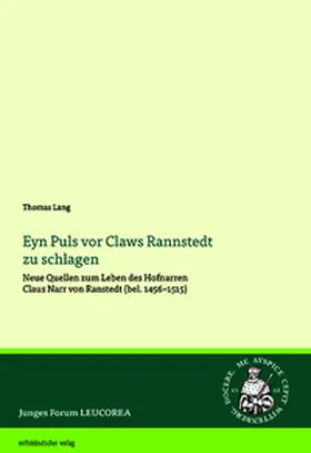 Lang |  Eyn Puls vor Claws Rannstedt zu schlagen | Buch |  Sack Fachmedien
