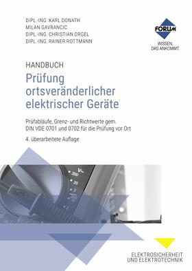 Forum Verlag Herkert GmbH / Donath / Gavrancic | Handbuch Prüfung ortsveränderlicher elektrischer Geräte | E-Book | sack.de