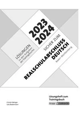 Metzger |  Sicher zum Realschulabschluss Deutsch Baden-Württemberg 2023 und 2024 | Buch |  Sack Fachmedien