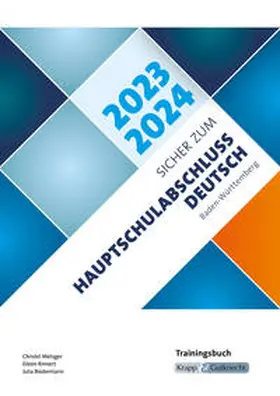 Metzger |  Sicher zum Hauptschulabschluss Deutsch Baden-Württemberg 2023 und 2024 | Buch |  Sack Fachmedien