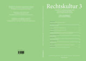 Sánchez Aranda / Czeguhn / Gschwend | Rechtskultur 3 | Buch | 978-3-96374-025-1 | sack.de