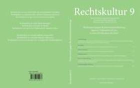 Schläppi / Gschwend / Hess | Rechtskultur 9 | Buch | 978-3-96374-047-3 | sack.de