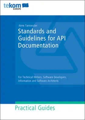 Tarnoruder |  Standards and Guidelines for API Documentation | Buch |  Sack Fachmedien