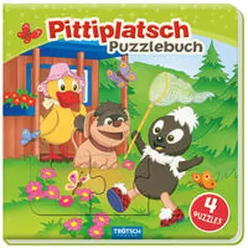 Trötsch Unser Sandmännchen Puzzlebuch mit 4 Puzzle Pittiplatsch | Buch | 978-3-96552-162-9 | www.sack.de