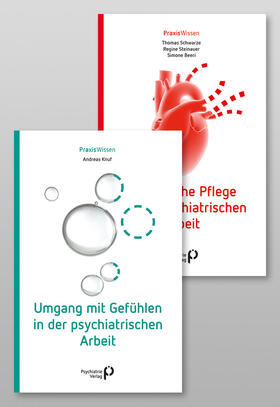 Knuf / Schwarze / Steinauer | Paket: Umgang mit Gefühlen in der psychiatrischen Arbeit & Somatische Pflege in der psychiatrischen Arbeit | Medienkombination | 978-3-96605-091-3 | sack.de