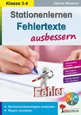 Weimann |  Stationenlernen Fehlertexte ausbessern / Klasse 3-4 | eBook | Sack Fachmedien