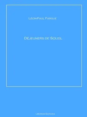 Fargue |  Déjeuners de Soleil | eBook | Sack Fachmedien