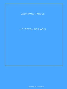 Fargue |  Le Piéton de Paris | eBook | Sack Fachmedien