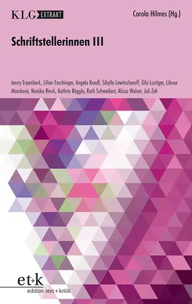Hilmes |  Schriftstellerinnen III | eBook | Sack Fachmedien