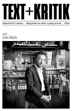 Arnold / Kindt / Lindblom |  Lukas Bärfuss | Buch |  Sack Fachmedien