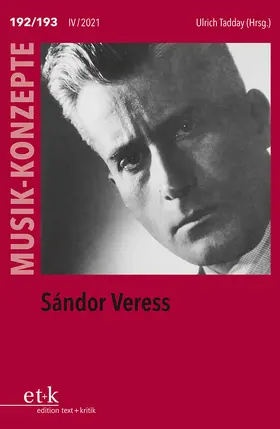 Tadday |  Sándor Veress | Buch |  Sack Fachmedien