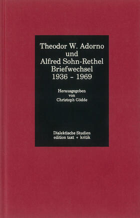 Gödde / Göde |  Theodor W. Adorno und Alfred Sohn-Rethel | eBook | Sack Fachmedien