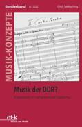 Tadday |  Musik der DDR? | eBook | Sack Fachmedien