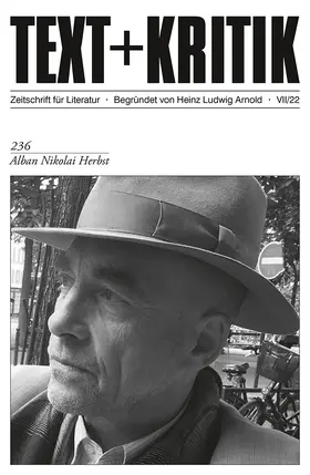 Arnold / Eickmeyer / Jürgensen | Alban Nikolai Herbst | E-Book | sack.de