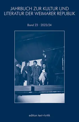 JAHRBUCH ZUR KULTUR UND LITERATUR DER WEIMARER REPUBLIK | Buch |  Sack Fachmedien