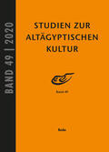 Kahl / Kloth |  Studien zur Altägyptischen Kultur Band 49 | Buch |  Sack Fachmedien