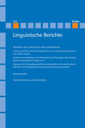 Steinbach / Meister / Grewendorf |  Linguistische Berichte Heft 274 | eBook | Sack Fachmedien