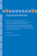 Grewendorf / Stechow / Steinbach |  Linguistische Berichte 278 | Buch |  Sack Fachmedien
