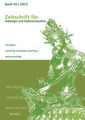 Harder / Hüsken |  Zeitschrift für Indologie und Südasienstudien | Buch |  Sack Fachmedien