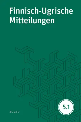 Hasselblatt / Wagner-Nagy |  Finnisch-Ugrische Mitteilungen Band 5.1 | eBook | Sack Fachmedien