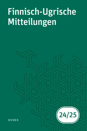 Hasselblatt / Helimski / Widmer |  Finnisch-Ugrische Mitteilungen Band 24/25 | eBook | Sack Fachmedien