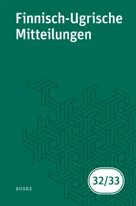 Gusev / Widmer |  Finnisch-Ugrische Mitteilungen Band 32/33 | eBook | Sack Fachmedien