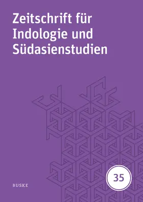 Harder / Hüsken |  Zeitschrift für Indologie und Südasienstudien, Band 35 (2018) | eBook | Sack Fachmedien