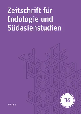 Harder / Hüsken |  Zeitschrift für Indologie und Südasienstudien, Band 36 (2019) | eBook | Sack Fachmedien