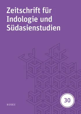 Oberlies / Harder |  Zeitschrift für Indologie und Südasienstudien 30 | Buch |  Sack Fachmedien