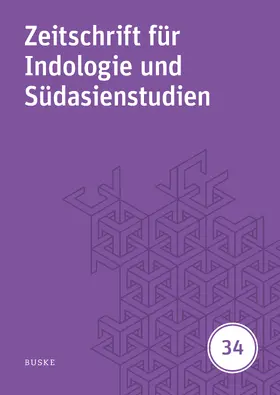 Oberlies / Harder |  Zeitschrift für Indologie und Südasienstudien 34 | Buch |  Sack Fachmedien