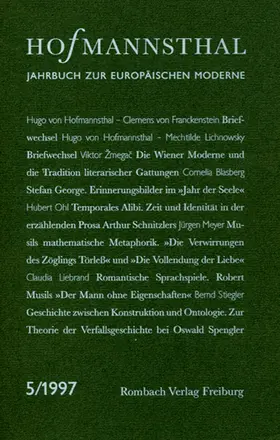 Neumann / Renner / Schnitzler |  Hofmannsthal Jahrbuch zur Europäischen Moderne | Buch |  Sack Fachmedien