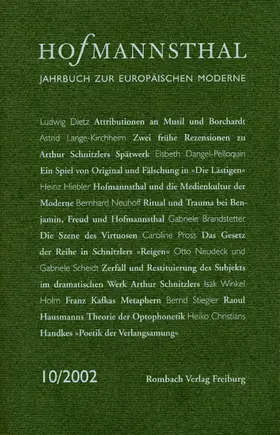 Neumann / Renner / Schnitzler |  Hofmannsthal Jahrbuch zur Europäischen Moderne | Buch |  Sack Fachmedien