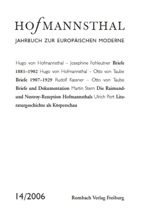 Neumann / Renner / Schnitzler |  Hofmannsthal Jahrbuch zur Europäischen Moderne | Buch |  Sack Fachmedien