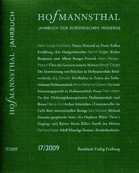 Neumann / Renner / Schnitzler |  Hofmannsthal Jahrbuch zur Europäischen Moderne | Buch |  Sack Fachmedien