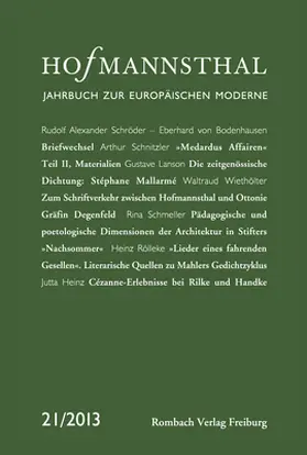Bergengruen / Neumann / Renner |  Hofmannsthal Jahrbuch zur Europäischen Moderne | Buch |  Sack Fachmedien