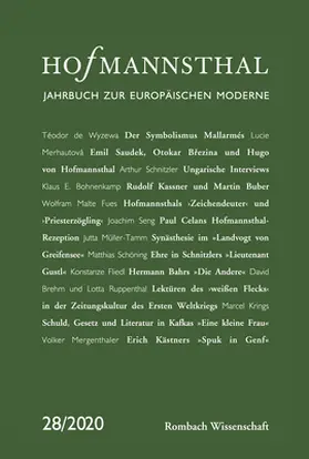 Bergengruen / Honold / Renner |  Hofmannsthal - Jahrbuch zur Europäischen Moderne | Buch |  Sack Fachmedien