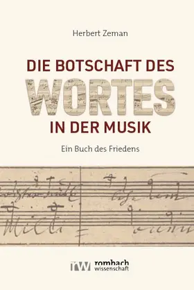 Zeman |  Die Botschaft des Wortes in der Musik | Buch |  Sack Fachmedien