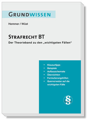 Hemmer / Wüst / Berberich | Grundwissen Strafrecht BT | Buch | 978-3-96838-029-2 | sack.de
