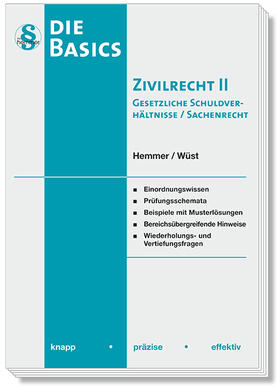 Hemmer / Wüst / d'Alquen | Basics Zivilrecht II | Buch | 978-3-96838-051-3 | sack.de