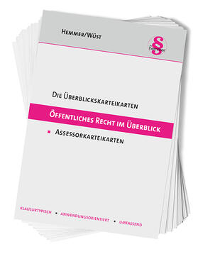 Hemmer / Wüst | Die Überblickskarteikarten Öffentliches Recht im Überblick | Sonstiges | 978-3-96838-056-8 | sack.de