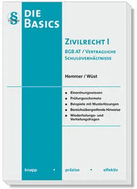 Hemmer / Wüst / d'Alquen |  Basics Zivilrecht I - BGB AT und vertragliche Schuldverhältnisse | Buch |  Sack Fachmedien