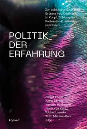 Engel / Böhme / Hallmann |  Politik der Erfahrung | Buch |  Sack Fachmedien