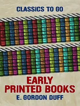 Duff |  Early Printed Books | eBook | Sack Fachmedien