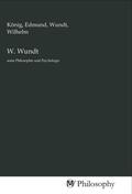 König / Wundt |  W. Wundt | Buch |  Sack Fachmedien